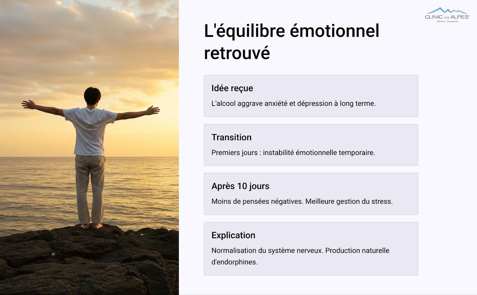 l'équibilibre émotionnel retrouvé